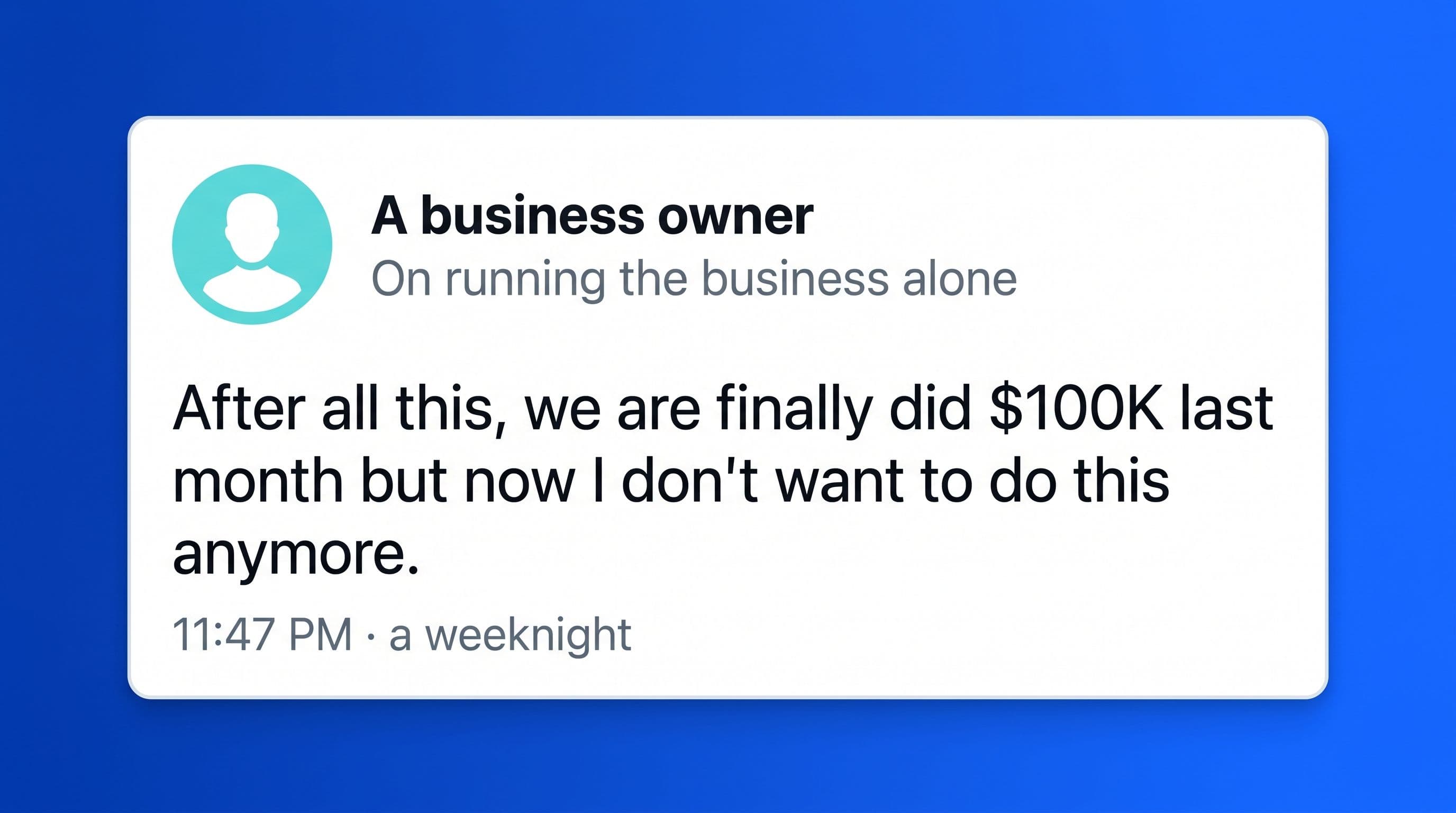 Business owner burnout is real, and the data proves it cover image