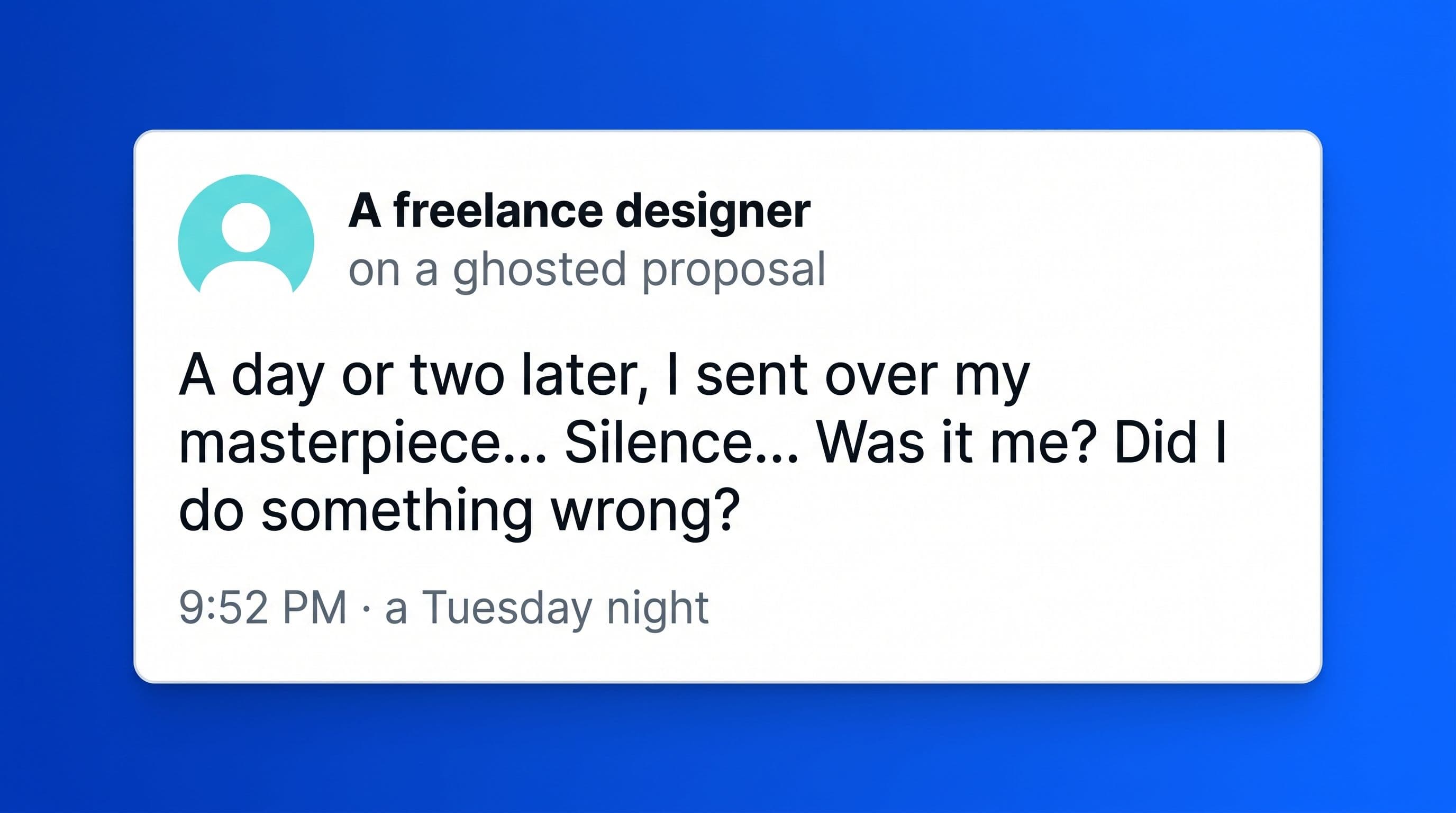 When a client ghosts your proposal cover image